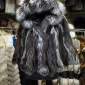 Silver fox fur jacket 1