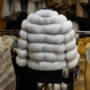 White fox fur jacket 2
